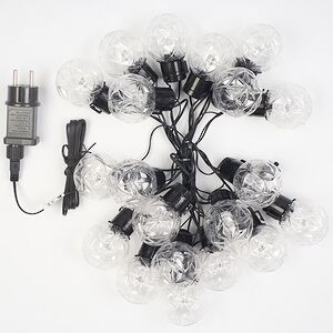 Гирлянда из лампочек Vespertine 6 м, 20 теплых белых LED ламп, черный ПВХ, IP44 Winter Deco фото 6