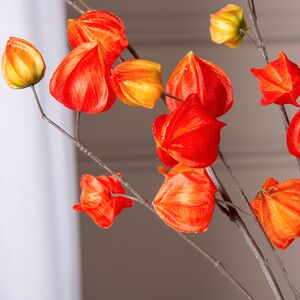 Искусственная ветка Физалис 90 см оранжевый Boltze (Больтце) фото 2