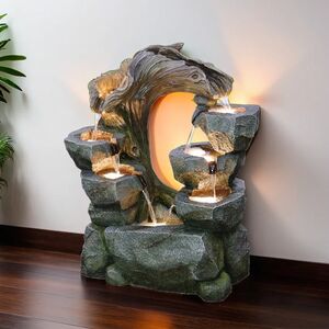 Декоративный фонтан Сен-Кале 73 см с LED подсветкой Winter Deco фото 2