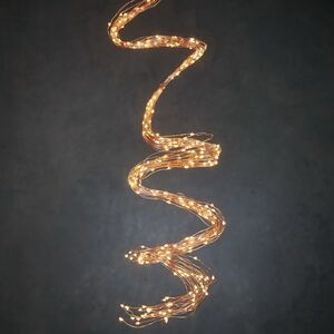 Гирлянда на елку 2 м Лучи Росы, 520 теплых белых мини LED, медная проволока, IP44 Edelman фото 3
