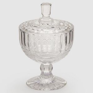 Конфетница с крышкой Lima 15*10 см, стекло EDG фото 1