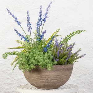 Декоративное кашпо Ричмонд 25*12 см мокко, пластик