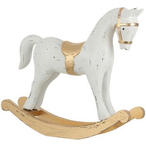 Декоративная фигурка Лошадка-качалка Снежок 42 см