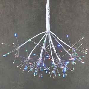 Светодиодное украшение Одуванчик Регардо 20 см, 80 разноцветных LED ламп с мерцанием, IP44 Edelman фото 3
