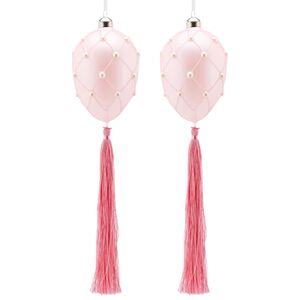 Набор пасхальных украшений Pinky Eggs 11 см, 4 шт, подвеска EDG фото 4