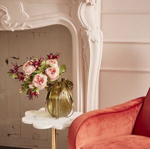 Стеклянная ваза Ferguson 21 см оливковая EDG фото 4