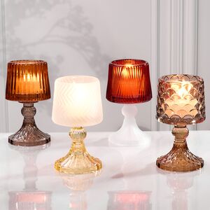 Набор стеклянных подсвечников-бокалов Bolzano 15 см, 4 шт