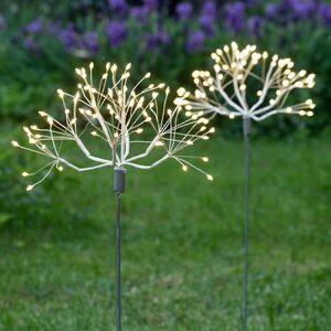 Светодиодное украшение Одуванчик Бронда 50 см, 80 теплых белых LED ламп, IP44