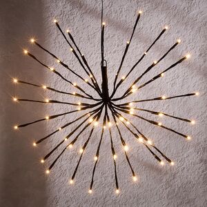 Светодиодное украшение Firework Black, теплые белые микро LED лампы, IP44