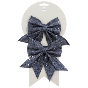 Декоративный бант Feira 13*12 см синий, 2 шт
