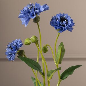 Искусственный букет Corn Flower 62 см голубой Edelman фото 2