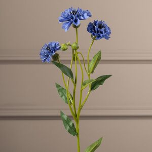 Искусственный букет Corn Flower 62 см голубой Edelman фото 3