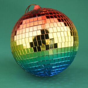 Зеркальный Диско-шар Rainbow Blue 15 см
