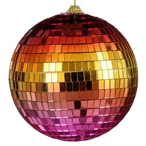 Зеркальный Диско-шар Rainbow Pink 15 см Winter Deco фото 12