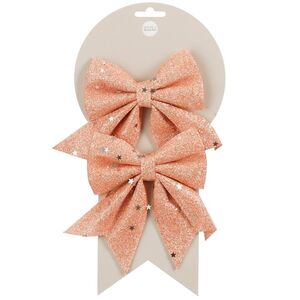 Декоративный бант Feira 13*12 см персиковый, 2 шт