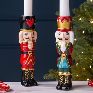 Набор декоративных подсвечников Щелкунчики 18 см, 2 шт Edelman (Эдельман) фото 1