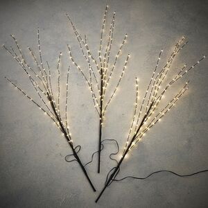 Набор светящихся веток Luminoso Bosque 100 см, 480 теплых белых LED ламп, 3 шт, таймер, IP44 Edelman фото 4