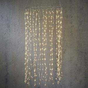 Светодиодное украшение Pioggia Di Stelle 100*50 см, 480 теплых белых LED ламп, таймер, IP44