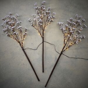 Набор светящихся веток Arbre a Fleurs 100 см белые, 45 теплых белых LED ламп, 3 шт, IP44 Edelman фото 4