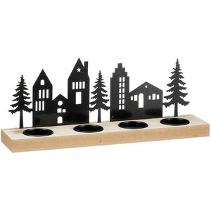 Подсвечник Домики Инсбрука - Evening Walk 32*13 см