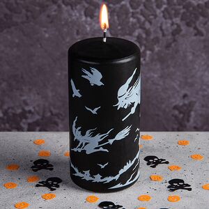 Декоративная свеча Хэллоуин - Ночной полет 13 см