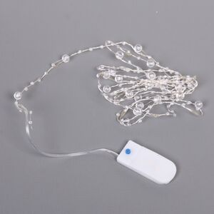 Светодиодная гирлянда на батарейках Льдинки, 2 м, 20 фиолетовых LED ламп, серебряная проволока, контроллер, IP20 Serpantin фото 3