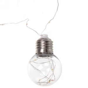 Светодиодная гирлянда на батарейках Теплый Свет, 10 ламп, теплые белые LED, серебряная проволока, контроллер, IP20 Serpantin фото 8