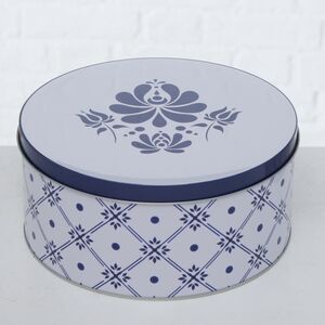 Набор металлических банок для хранения Royal Delft 14-20 см, 3 шт Boltze фото 5