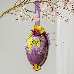 Винтажное подвесное украшение Яйцо - Velveto Lauro 22 см