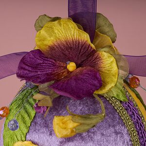 Винтажное подвесное украшение Яйцо - Velveto Lauro 22 см Winter Deco фото 6