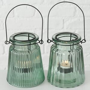 Подвесной стеклянный подсвечник Laurenia 12 см, 2 шт Boltze фото 4