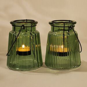 Подвесной стеклянный подсвечник Laurenia 12 см, 2 шт Boltze фото 2