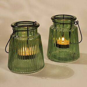 Подвесной стеклянный подсвечник Laurenia 12 см, 2 шт