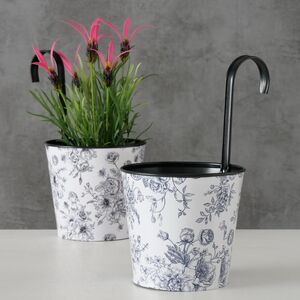 Подвесное кашпо-ведерко для балкона De Fleurs 24*19 см, металл Boltze фото 5