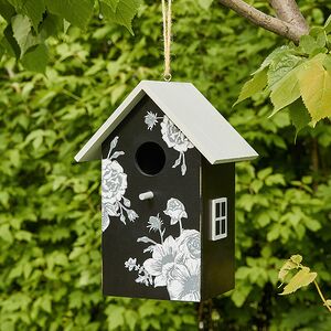 Садовое украшение Скворечник De Fleurs 22*15 см черный