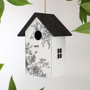 Садовое украшение Скворечник De Fleurs 22*15 см белый