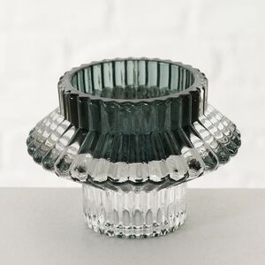 Стеклянный подсвечник Marcado 8 см, двусторонний Boltze фото 1