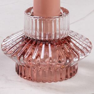 Стеклянный подсвечник Prezioso Rosato 6 см, двусторонний Boltze (Больтце) фото 4