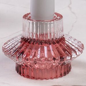 Стеклянный подсвечник Prezioso Rose 6 см, двусторонний Boltze (Больтце) фото 5
