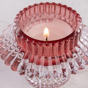 Стеклянный подсвечник Prezioso Rose 6 см, двусторонний Boltze (Больтце) фото 2