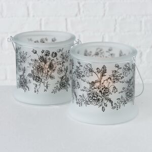 Стеклянный подсвечник De Fleurs 12 см Boltze фото 7