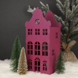 Декоративный домик Амстердам 37 см сливовый Christmas Apple фото 2