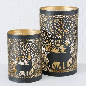 Набор металлических подсвечников Asemuro 14-20 см, 2 шт Boltze фото 5