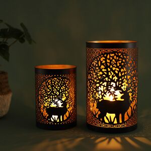 Набор металлических подсвечников Asemuro 14-20 см, 2 шт Boltze фото 3