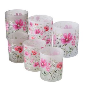 Набор стеклянных подсвечников Valdivia Flowers 8-10 см, 2 шт Boltze фото 10