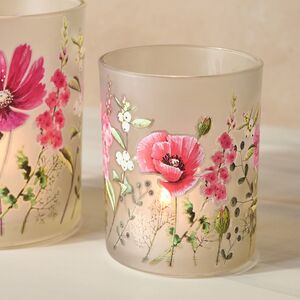 Набор стеклянных подсвечников Valdivia Flowers 8-10 см, 2 шт Boltze (Больтце) фото 3