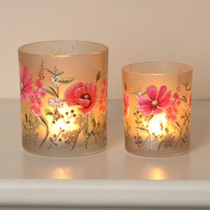Набор стеклянных подсвечников Valdivia Flowers 8-10 см, 2 шт Boltze фото 2