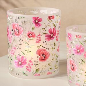 Набор стеклянных подсвечников Loncoche Flowers 8-10 см, 2 шт Boltze (Больтце) фото 2