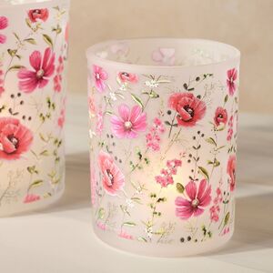 Набор стеклянных подсвечников Loncoche Flowers 8-10 см, 2 шт Boltze (Больтце) фото 3