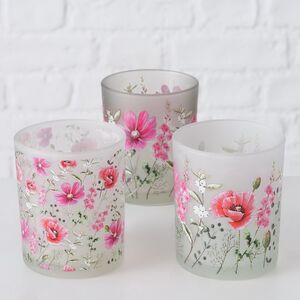 Набор стеклянных подсвечников Valdivia Flowers 8-10 см, 2 шт Boltze фото 7